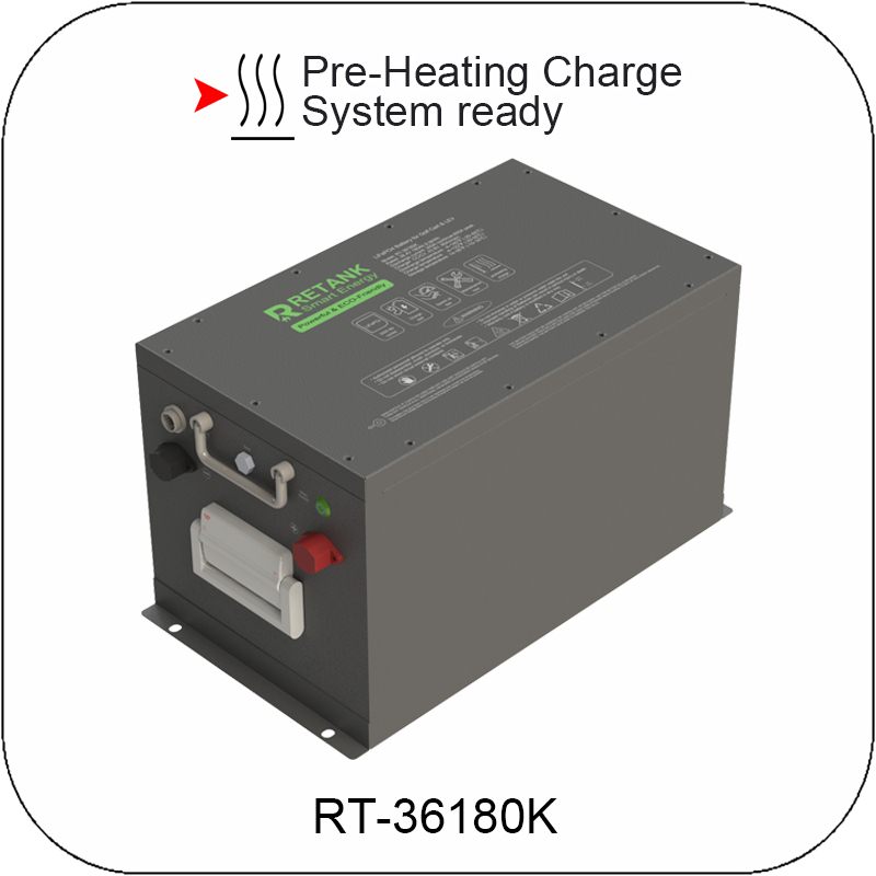 36V 180Ah LiFePO4 battery with Pre-heating