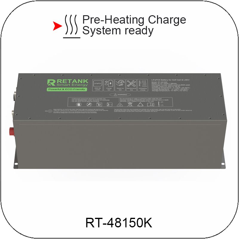 48V 150Ah LiFePO4 battery with Pre-heating