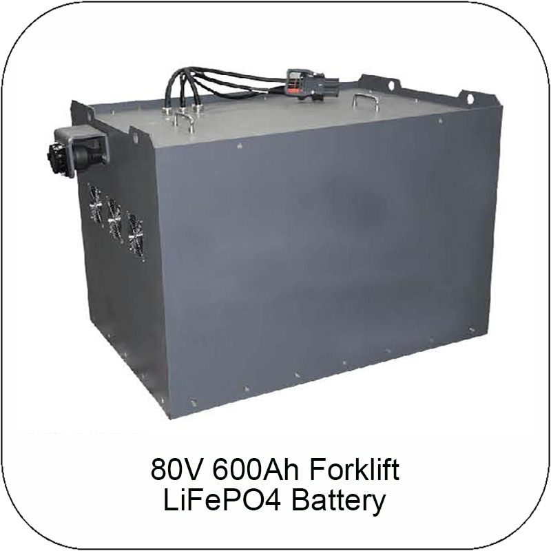 80V 600Ah LiFePO4 Forklift battery
