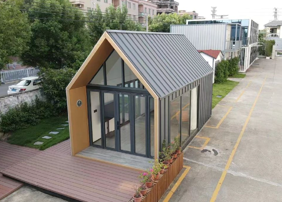  Modern Fashion Luxurious Design A-Frame camping capsule Prefabricated Cabin house