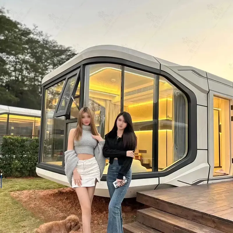 solar space Capsule House Luxury Modern Prefab Homes camp house
