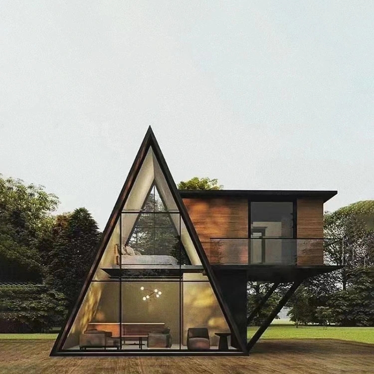 Support customize service, 2 storey A-frame cabin /A frame house/ wood house for sale